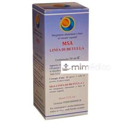 MSA LINFA DI BETULLA SAVIA 50ML. HERBOPLANET