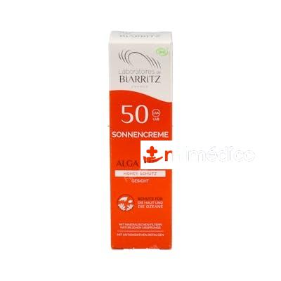CREMA SOLAR FACIAL SPF50 50ML. BIO ALGA MARIS - LAB. BIARRITZ