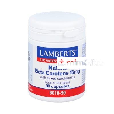 BETACAROTENO NATURAL 15 MG. 90 CAP. LAMBERTS