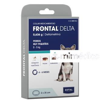 FRONTAL DELTA COLLAR ANTIPARASITARIO PERRO 35CM ZOTAL VETERINARIA