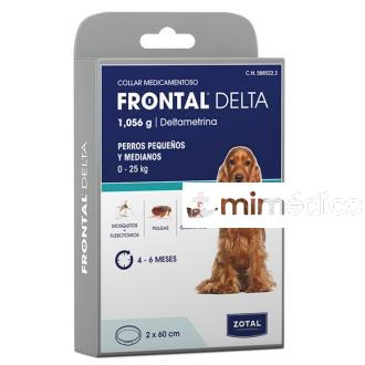 FRONTAL DELTA DUO COLLAR ANTIPARASITARIO 2X60CM ZOTAL VETERINARIA