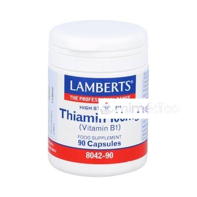 VITAMINA B-1 100 MG.(TIAMINA) 90 CAP. LAMBERTS