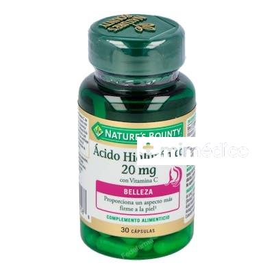 ACIDO HIALURONICO 20MG CON VIT. C 30CAP NATURE`S BOUNTY
