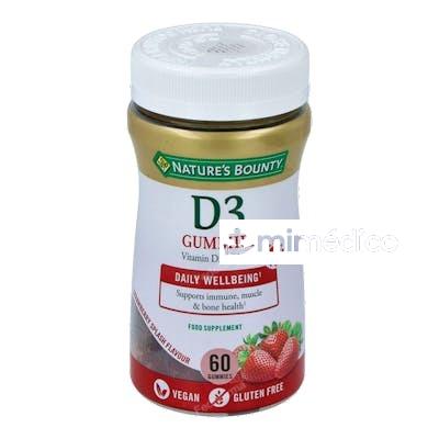 VITAMINA D3 60GUMMIES NATURE`S BOUNTY
