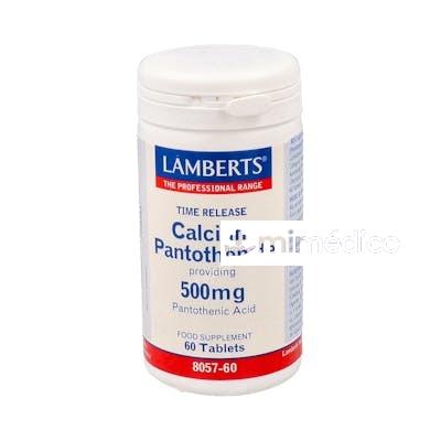 PANTOTENATO DE CALCIO 500 MG. 60 COMP. LAMBERTS