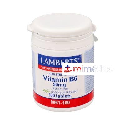 VITAMINA B6 50 MG. 100 COMP. LAMBERTS