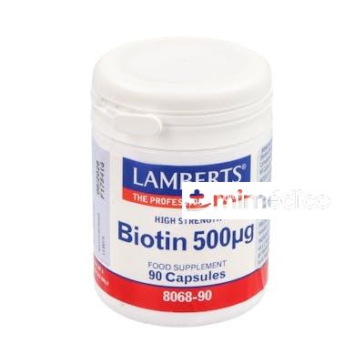 BIOTINA 500 MCG. 90 CAP. LAMBERTS