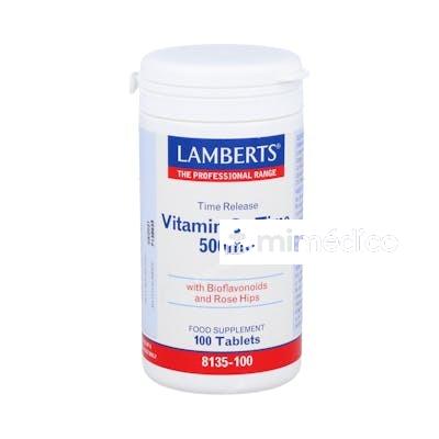 VITAMINA C 500MG TIME DE LIB. SOSTENIDA 100 COMP. LAMBERTS