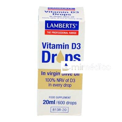 VITAMINA D3 GOTAS 20ML. LAMBERTS