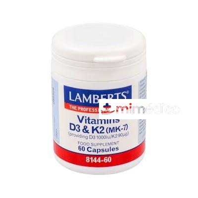 VITAMINA D3 1000UI + K2 90ΜG 60CAP. LAMBERTS
