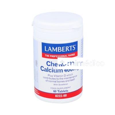 CALCIO MASTICABLE 400MG. 60COMP. LAMBERTS