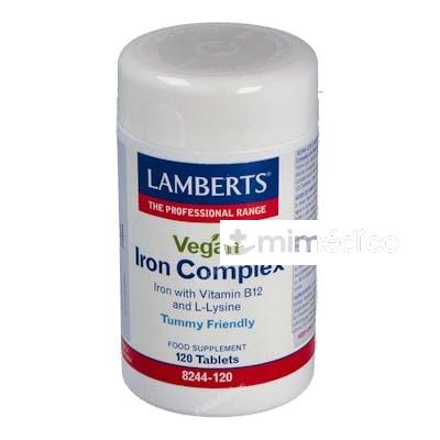 COMPLEJO DE HIERRO VEGANO 120COMP. LAMBERTS