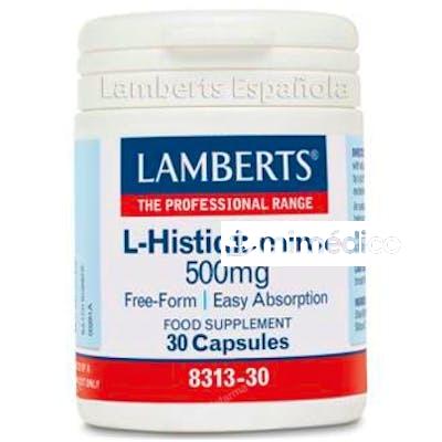 L-HISTIDINA HCI 500 MG. 30 CAP. LAMBERTS