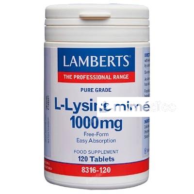 L-LISINA HCI 1000MG. 120COMP. LAMBERTS