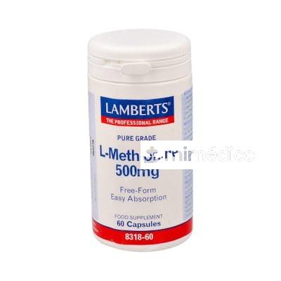 L-METIONINA 500 MG. 60 CAP. LAMBERTS