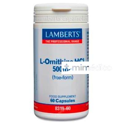 L-ORNITINA HCI 500 MG. 60 CAP. LAMBERTS