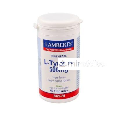 L-TIROSINA 500 MG. 60 CAP. LAMBERTS