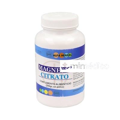 MAGNESIO CITRATO POLVO 200GR. ALFA HERBAL