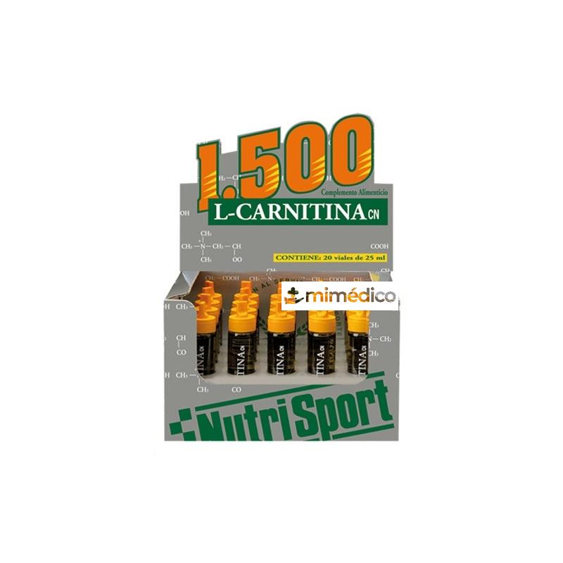 CARNITINA 1500 NARANJA (20 VIALES DE 25 ML)     NUTRISPORT