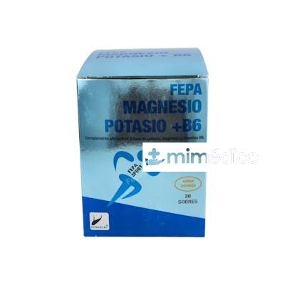 FEPA SPORT MAGNESIO+POTASIO+B6 NARANJA 20SBRS. FEPA