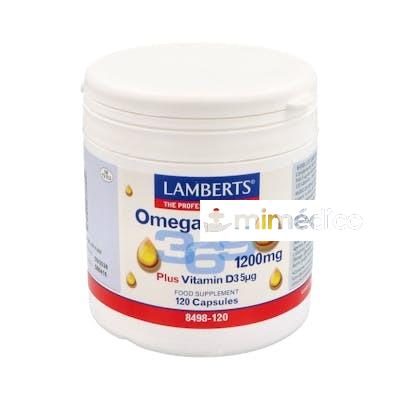 OMEGA 3-6-9 MAS VITAMINA D3 120CAP. LAMBERTS
