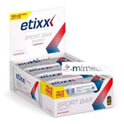 ETIXX ENERGY SPORT BARRITAS FRUTOS ROJOS 12UDS. ETIXX