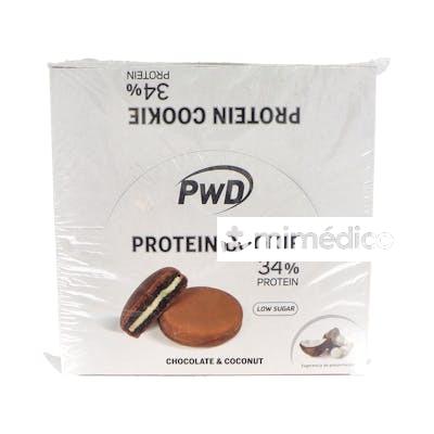 PROTEIN COOKIE 34% PROTEIN CHOCO-COCONUT 18UDS. PWD nutrition