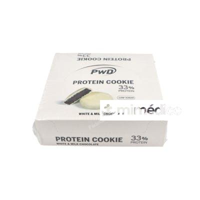 PROTEIN COOKIE 34% PROTEIN WHITE-MILK CHOCO 18UDS. PWD nutrition