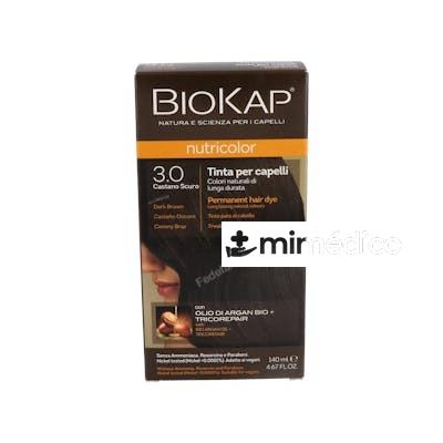 TINTE DARK BROWN DYE 140ML. CASTANO OSCURO ·3.0 BIOKAP