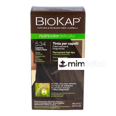 TINTE HONEY CHESTNUT 140ML CASTANO MIEL CLARO 5.34 BIOKAP
