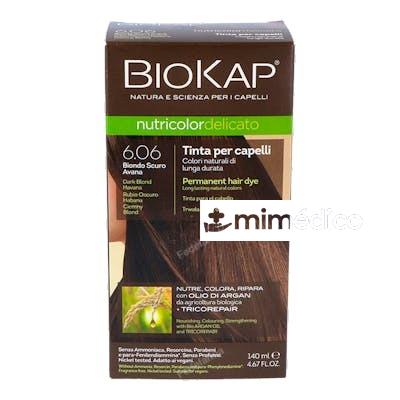 TINTE RUBIO OSCURO HABANA 140ML 6.06 DELICATO BIOKAP