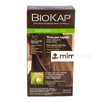 TINTE RUBIO MEDIO NATURAL 140ML. 7.0 DELICATO BIOKAP