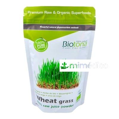 WHEAT GRASS RAW JUGO DE TRIGO 200GR. BIO BIOTONA