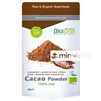 CACAO RAW POWDER 200GR. BIO BIOTONA