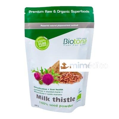 MILK THISTLE SEED POWDER CARDO MARIANO 200GR. BIO BIOTONA