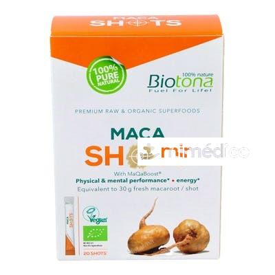 MACA RAW 20SHOTS. BIO SG VEGAN BIOTONA