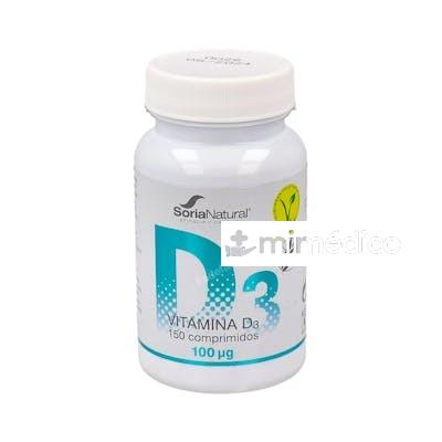 VITAMINA D3 LIBERACION SOSTENIDA 250MG 150CO VEGAN SORIA NATURAL