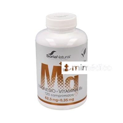 MAGNESIO+VIT B6 LIBERACION SOSTENIDA 1550MG 120COM SORIA NATURAL