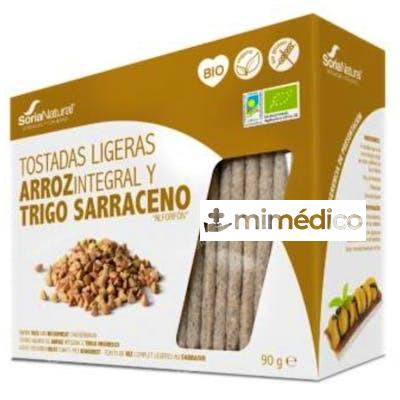 TOSTADAS DE ARROZ INTEGRAL Y TRIGO SARRACENO 95GR. SORIA NATURAL