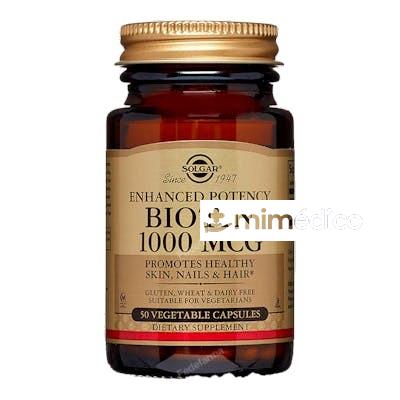 BIOTINA 1000MCG. 50CAP. SOLGAR