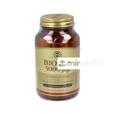 BIOTINA 5000MCG. 100CAP. SOLGAR