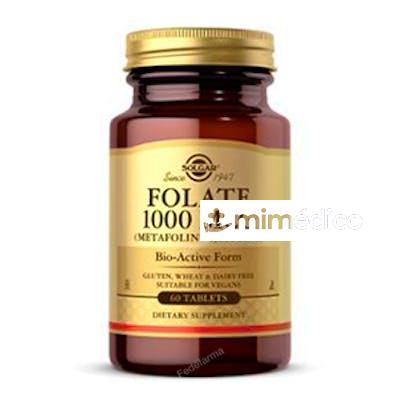 FOLATO 1000MCG. 60COMP. SOLGAR