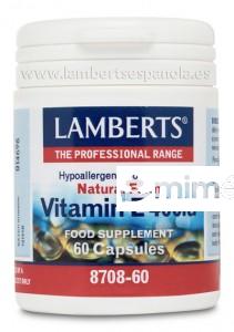 VITAMINA E 400UI NATURAL 60CAP.  LAMBERTS