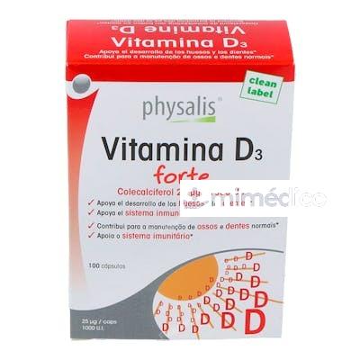 VITAMINA D3 FORTE 100CAP. PHYSALIS
