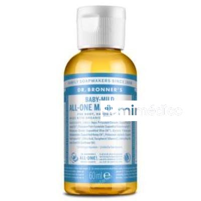 JABON LIQUIDO BEBE NEUTRAL 60ML. DR. BRONNER`S