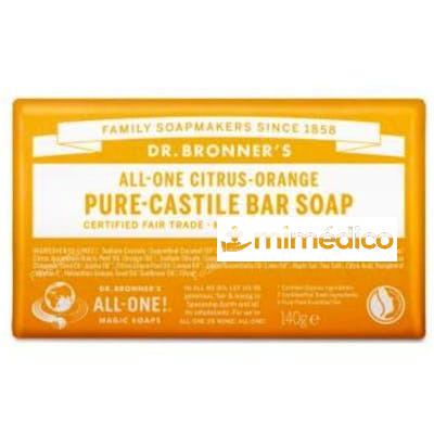 JABON EN PASTILLA CITRICOS 140GR. DR. BRONNER`S