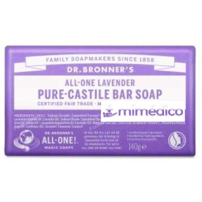 JABON EN PASTILLA LAVANDA 140GR. DR. BRONNER`S