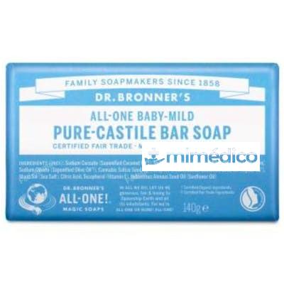 JABON EN PASTILLA BEBE NEUTRAL 140GR. DR. BRONNER`S