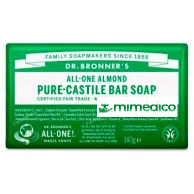 JABON EN PASTILLA ALMENDRAS 140GR. DR. BRONNER`S
