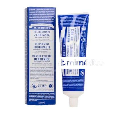DENTIFRICO TOOTHPASTE PEPPERMINT MENTA 140GR. DR. BRONNER`S